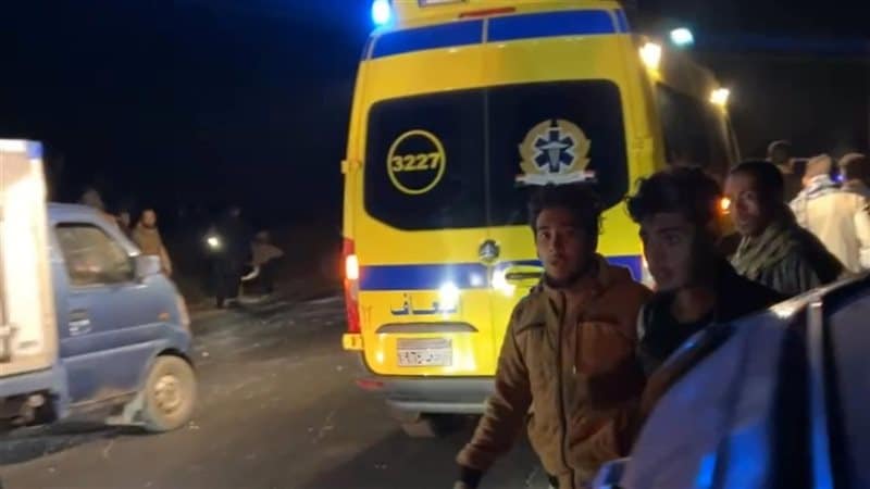 "حادث تصادم في قنا"