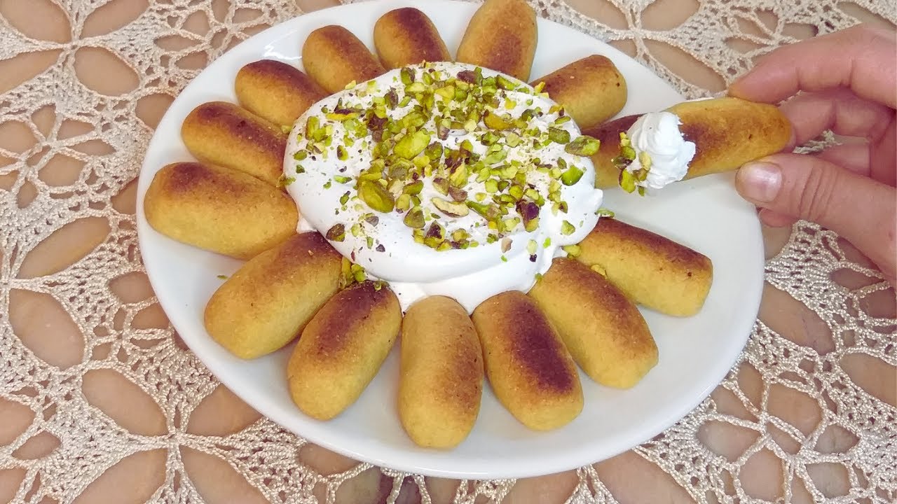 طريقة تحضير الكرابيج بالفستق مع الناطف مثل محلات الحلويات الشامية الأصلية